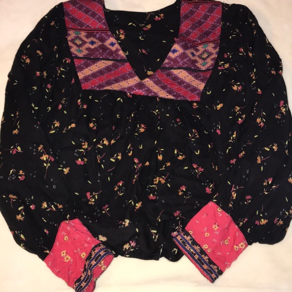 Free People Lady Lou Printed Top - Picture 4 of 6